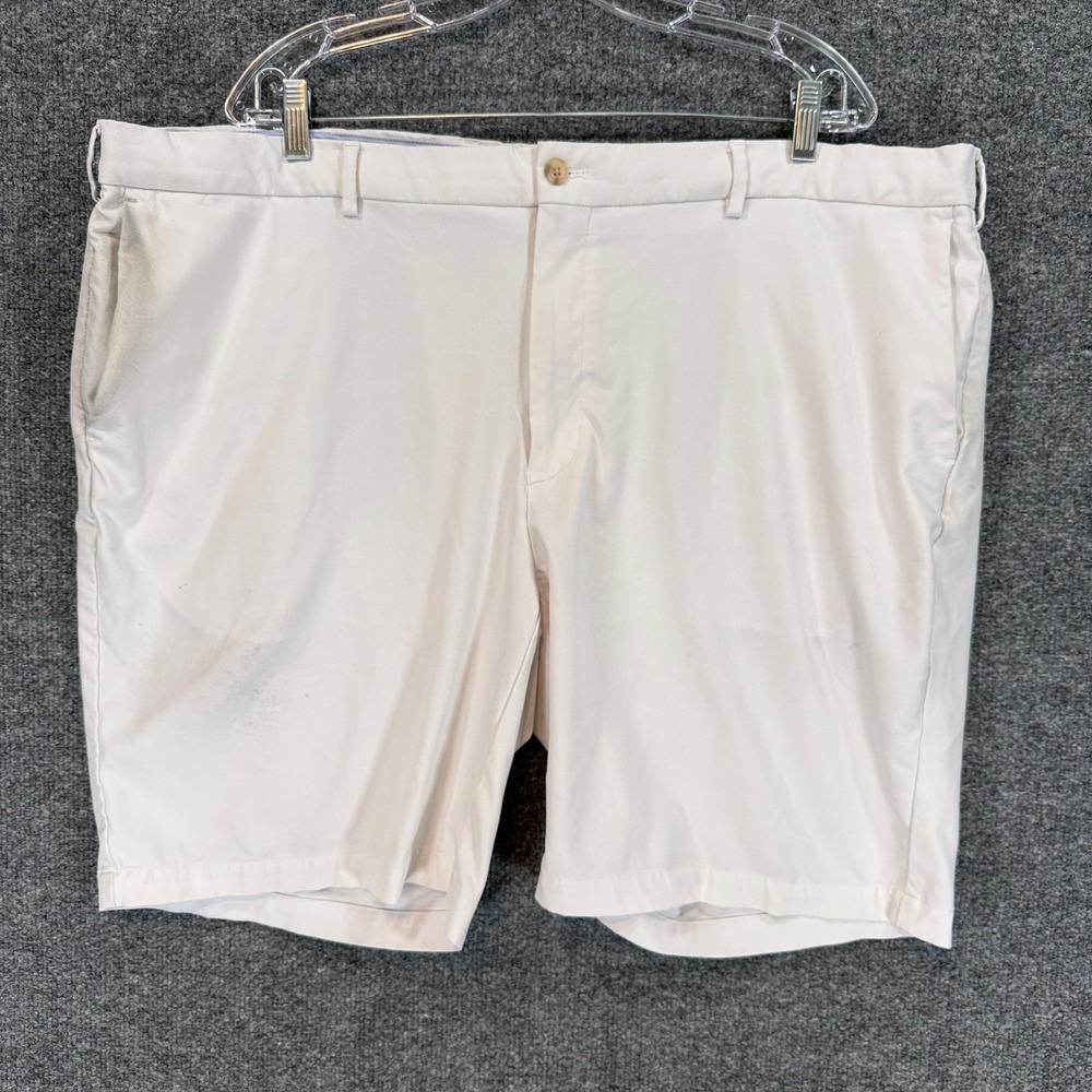 Peter Millar Shorts Mens 44 White Performance Crown Crafted Golf Luxury Tech